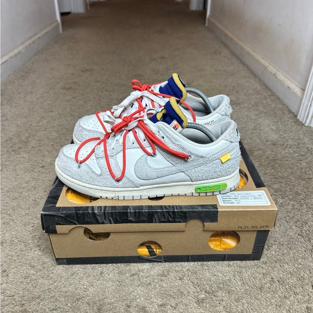 NIKE DUNK LOW OFF WHITE LOT 13 SZ 10